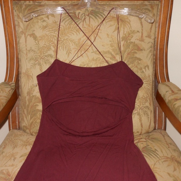 ALEXANDER WANG Cami Midi Dress-Size Large - Picture 5 of 5